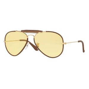 Ray Ban Aviator Outdoorsman Craft Leather RB3422